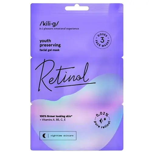 Kilig Retinol Éjszakai arcgélmaszk retinollal 3x7 ml Gyors kiszállítás